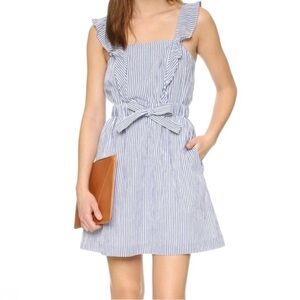 Club Monaco Seersucker Striped Mini Dress